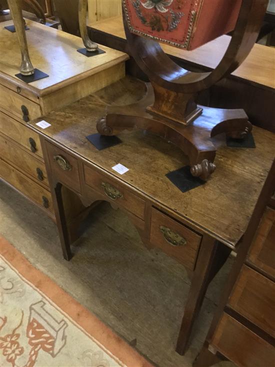 A George III mahogany lowboy